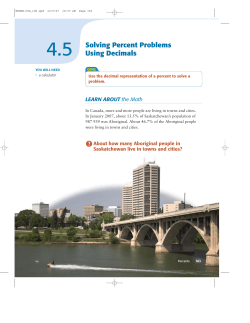4.5 Solving Percent Problems Using Decimals