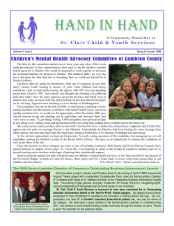 HAND IN HAND - St Clair Child and Youth