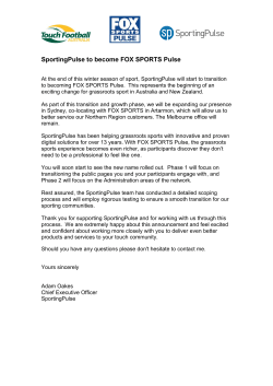 SportingPulse to become FOX SPORTS Pulse