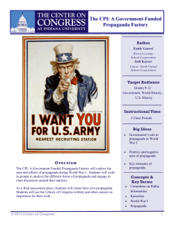 The CPI: A Government-Funded Propaganda Factory