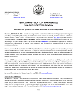 revolutionary inca tea&trade; brand receives non