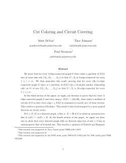 Cut Coloring and Circuit Covering