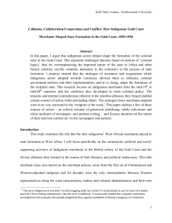 Collusion, Collaboration/Cooperation and Conflict