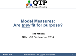 Model Measures: Are they fit for purpose?