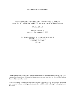 FORTY YEARS OF LATIN AMERICA`S ECONOMIC DEVELOPMENT