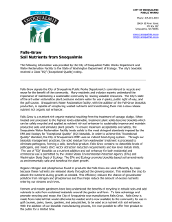 Falls-Grow Soil Nutrients from Snoqualmie