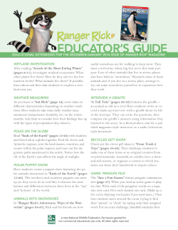 Educator`s guidE - National Wildlife Federation