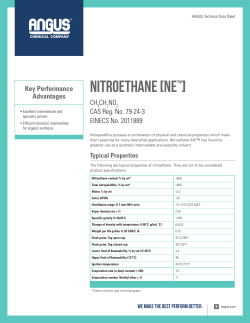 Nitroethane Technical Data Sheet