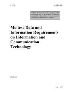 Maltese data and information requirements - Il