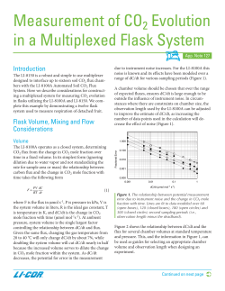 Measurement of CO2 Evolution in a Multiplexed Flask System