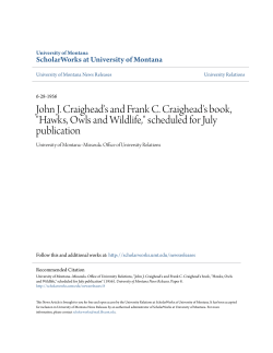 "Hawks, Owls and Wildlife," scheduled for July publication