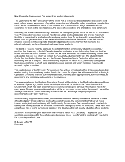 University Advancement Fee - Student Business Services