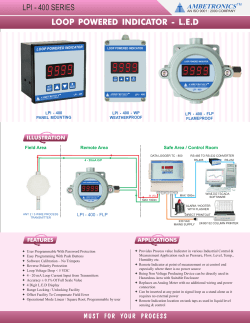 loop powered indicator - led