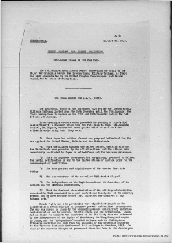 "A67 (War Crimes Trials in [...]"  - ICC