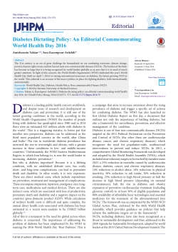 - International Journal of Health Policy and Management
