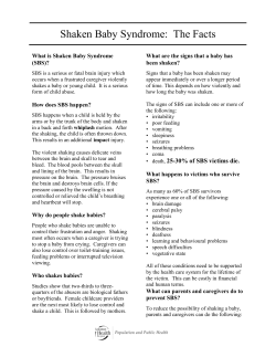 Shaken Baby Syndrome: The Facts
