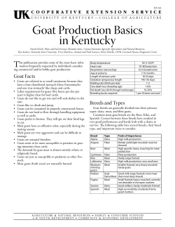 ID-162: Goat Production Basics