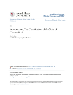 Introduction, The Constitution of the State of Connecticut