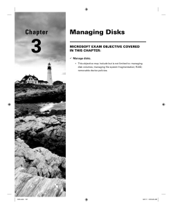 Managing Disks Chapter