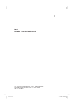 Part I Radiation Protection Fundamentals - Wiley-VCH