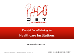 Pacojet Care Catering Introduction