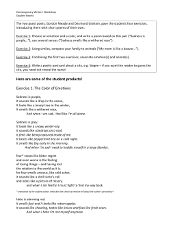 Student workshop poems