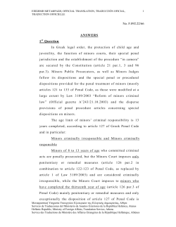 No. F.092.22/66 ANSWERS 1st Question In Greek legal order, the