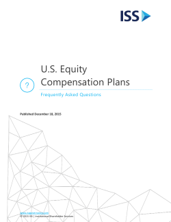 US Equity Compensation Plans - Institutional Shareholder Services