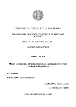 UNIVERSITA‟ DEGLI STUDI DI PADOVA