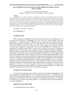 DEVELOPMENT OF LIVESTOCK SECTOR THROUGH LEADING