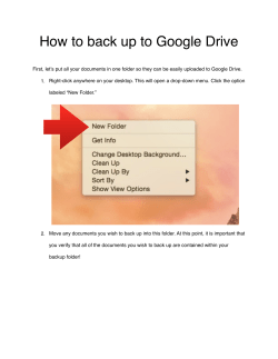 How to back up to Google Drive