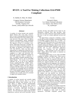 RVOT: A Tool For Making Collections OAI