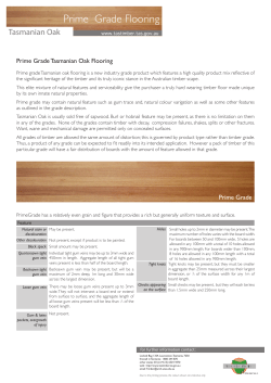Prime Grade Flooring - Neville Smith Forest Products