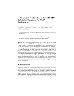 An Analysis of Alterations to the SCTP RTO