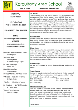 Newsletters - Karcultaby Area School