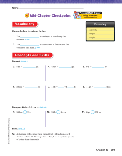 Chapter 10 Mid-Chapter Checkpoint