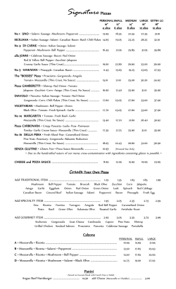 Pizza - Bambino`s Ristorante