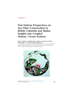 First Nations Perspectives on Sea Otter Conservation in British