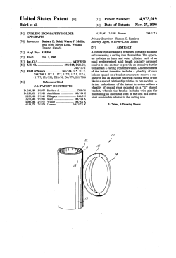 Curling iron safety holder apparatus