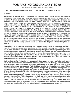January 2010 - Southern Tier AIDS Program