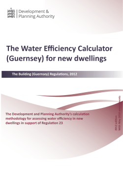 The Water Efficiency Calculator