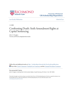 Sixth Amendment Rights at Capital Sentencing