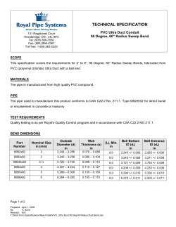 PVC_Ultra Duct 90 Deg 60 Radius Duct Bend