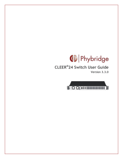 CLEER&reg;24 Switch User Guide