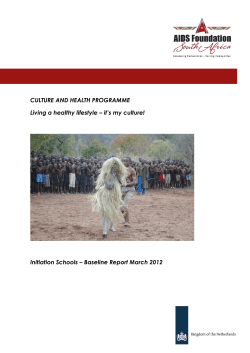 AFSA &ndash; Initiation School Study - AIDS Foundation of South Africa