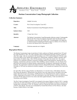 Dachau Concentration Camp Photograph