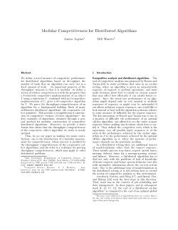 Modular Competitiveness for Distributed Algorithms
