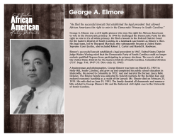 George A. Elmore - SC African American History Calendar