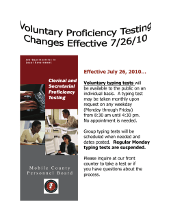 Typing Test Information - Mobile County Personnel Board
