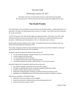 Socrates Caf&eacute; The Death Penalty